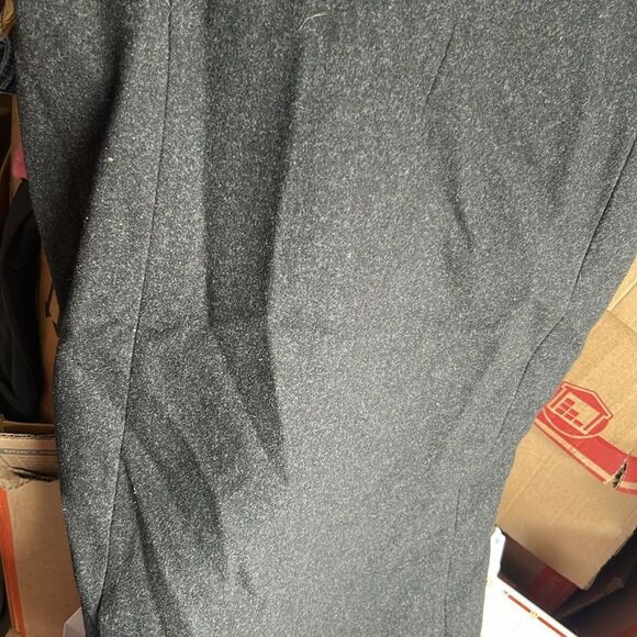 Adolfo long grey peacoat - Picture 5 of 5